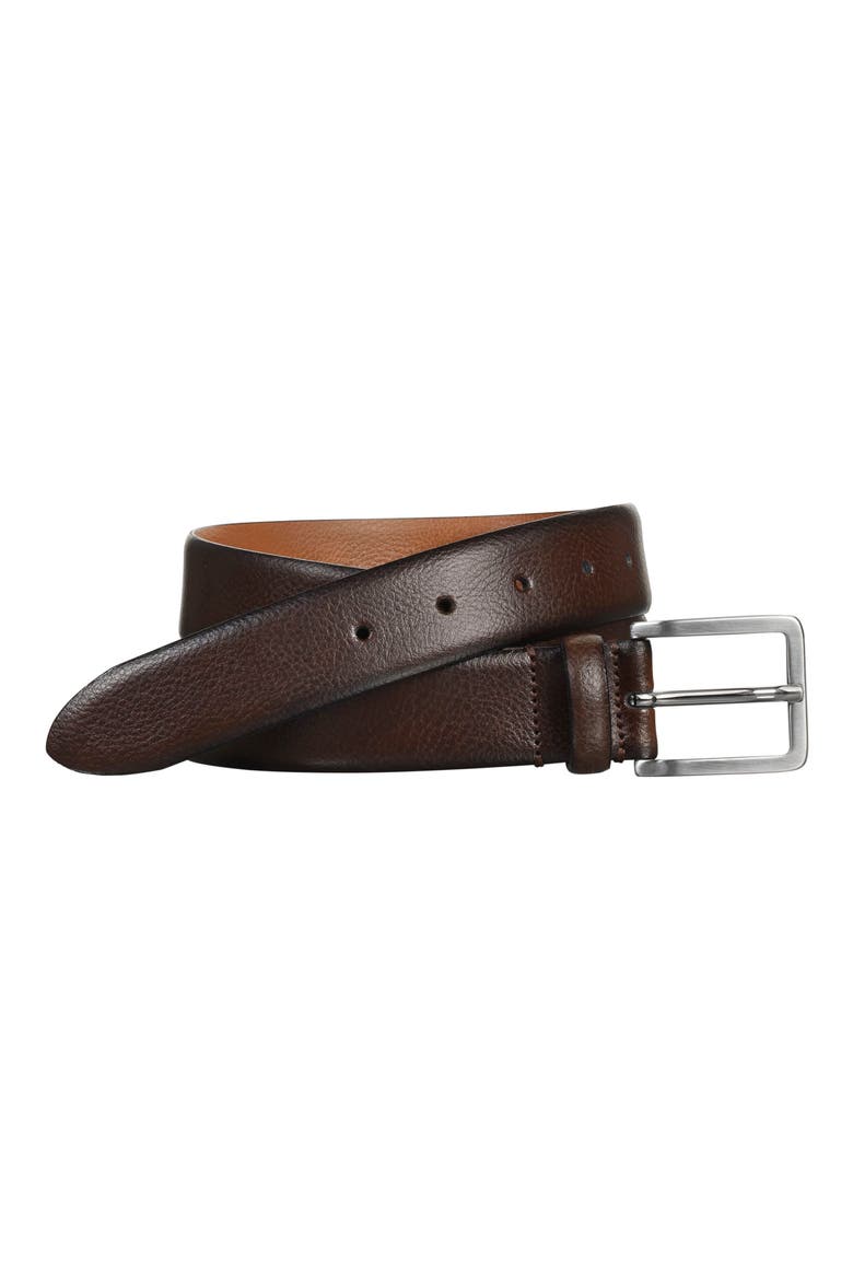 Leather Belt, Alternate, color, BROWN ITALIAN GRAIN LEATHER