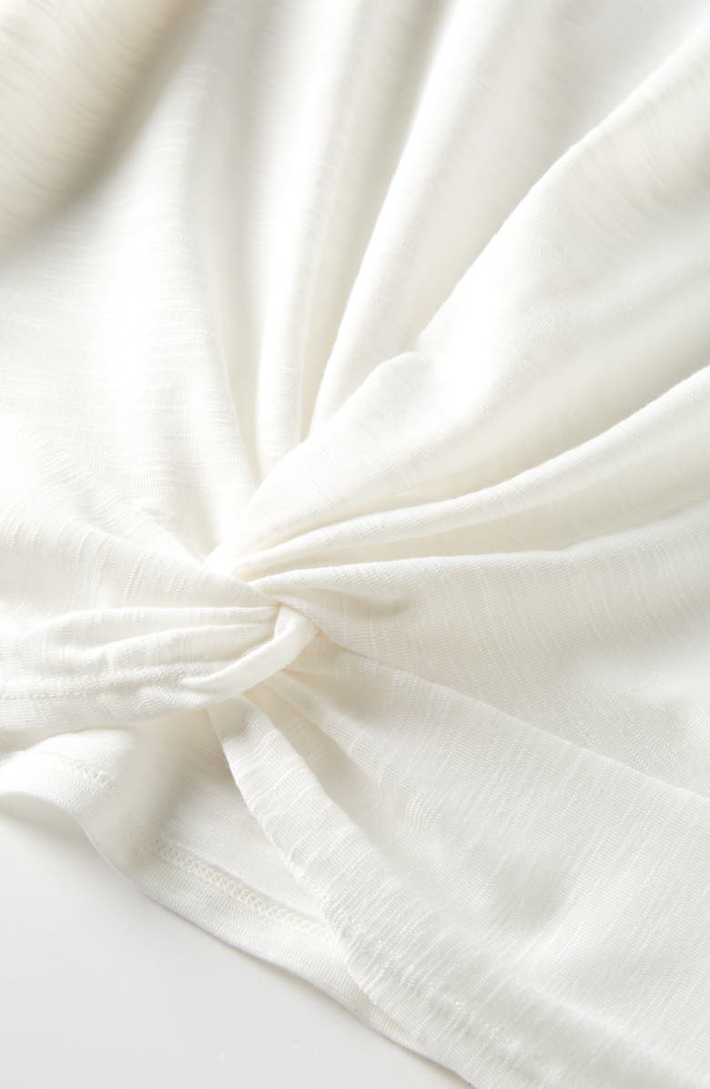 Zella Girl Kids' Twist Front T-Shirt, Alternate, color, White