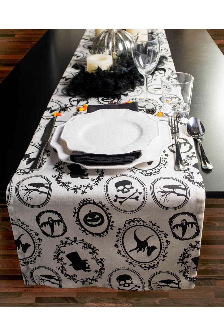 Halloween Portrait Table Runner, Alternate, color, Halloween Portrait