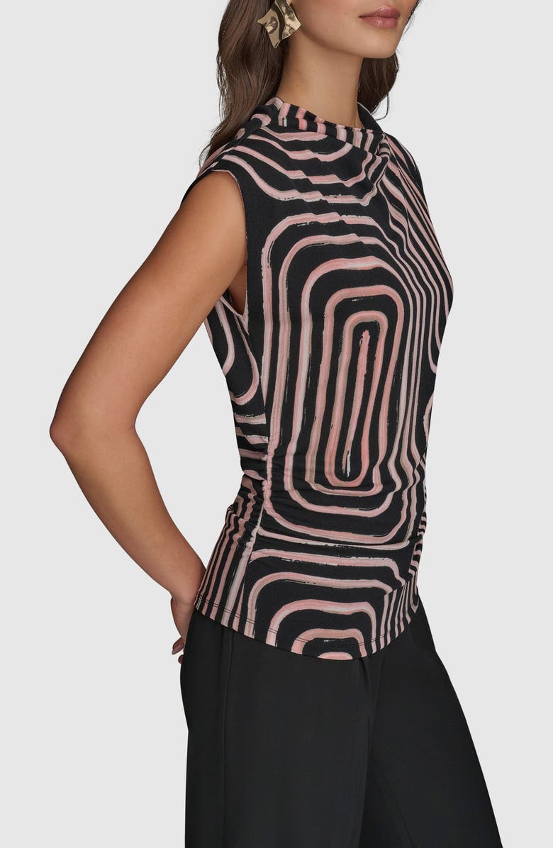 Donna Karan New York Print Mock Neck Top, Alternate, color,