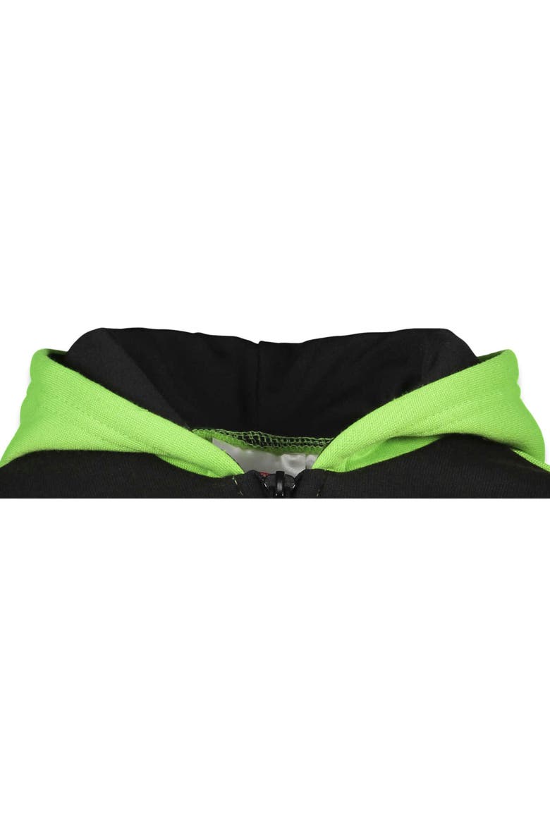 Avengers Fleece Quarter-Zip Hoodie, Alternate, color, Hulk Green Black