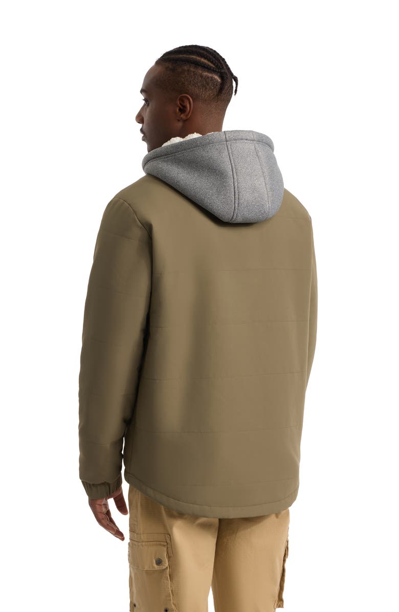 Ecko Unltd. Men's Quietly Standing Out faux shearling Lined Jacket, Alternate, color, Olive