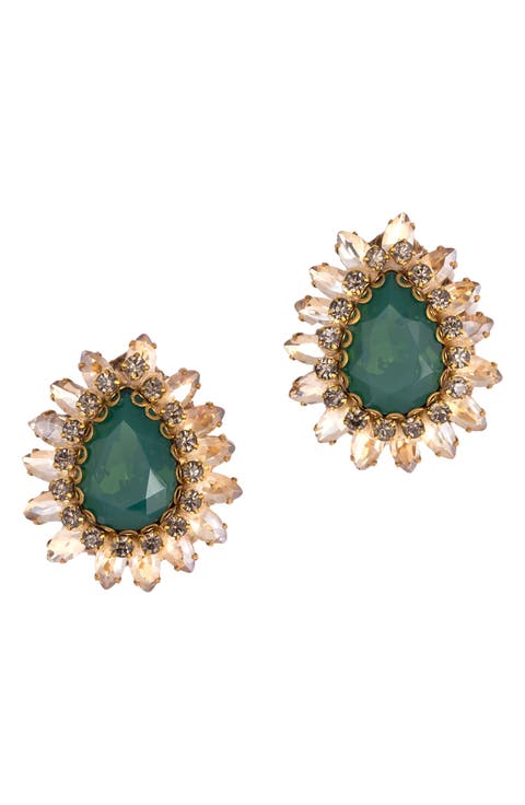 Leesha Crystal Stud Earrings