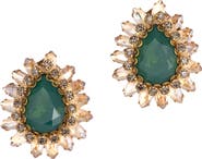 Deepa Gurnani Leesha Crystal Stud Earrings