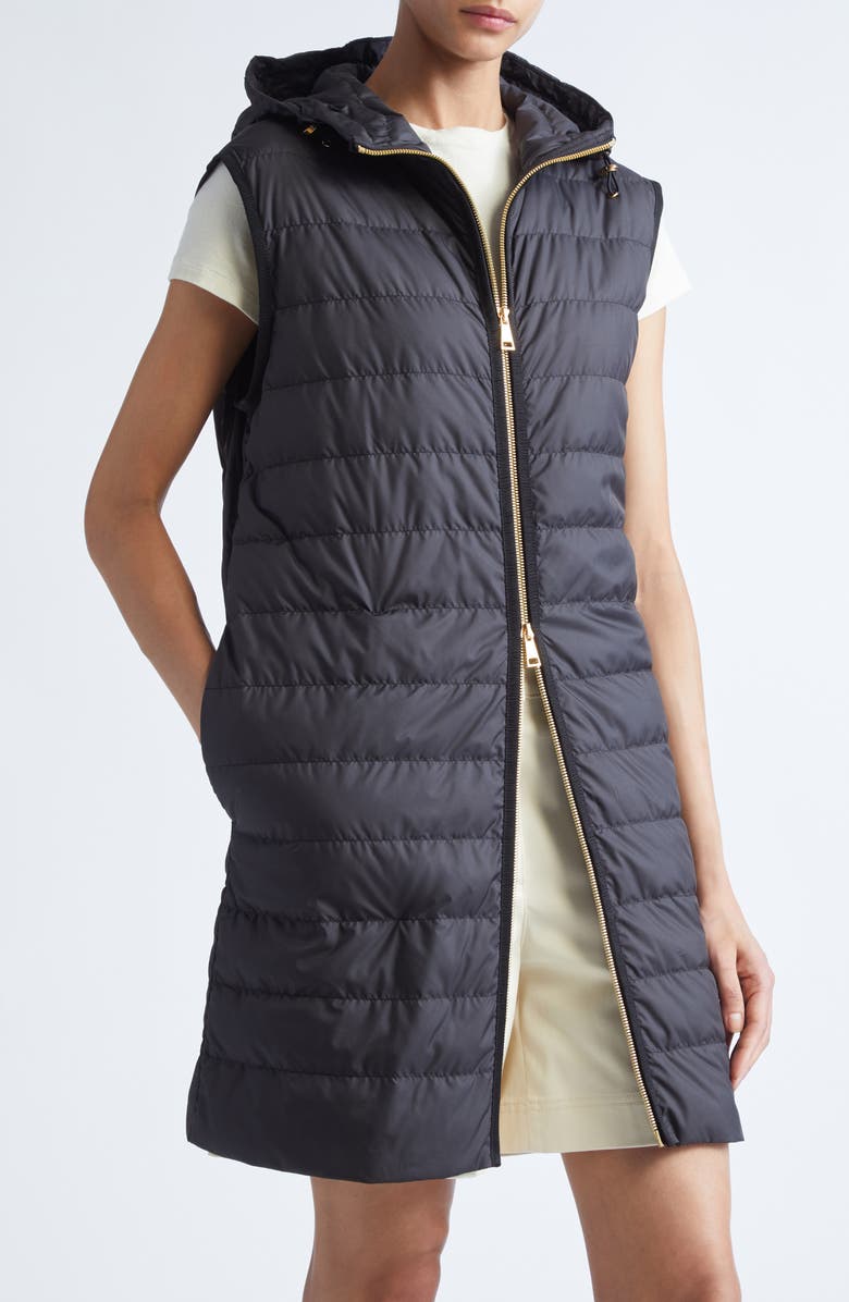 Moncler Sainbel 2-in-1 Down Long Parka, Alternate, color, Black