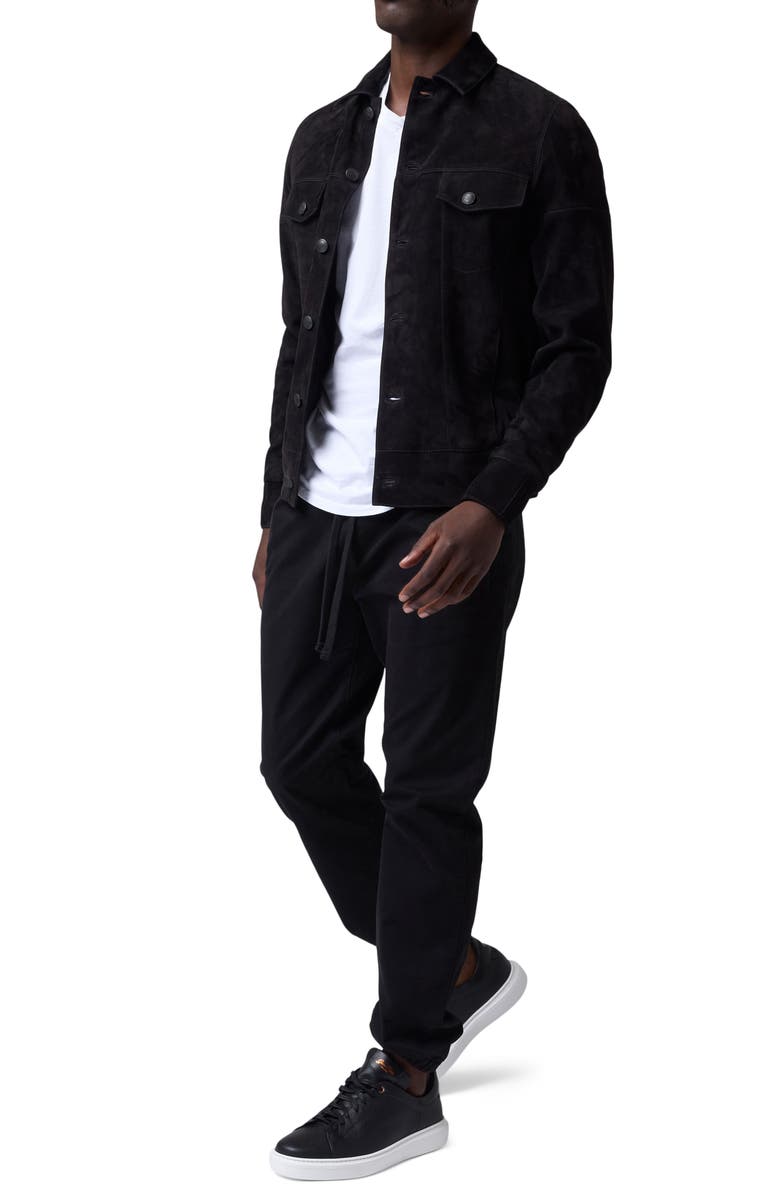 Good Man Brand Suede Jean Jacket, Alternate, color,