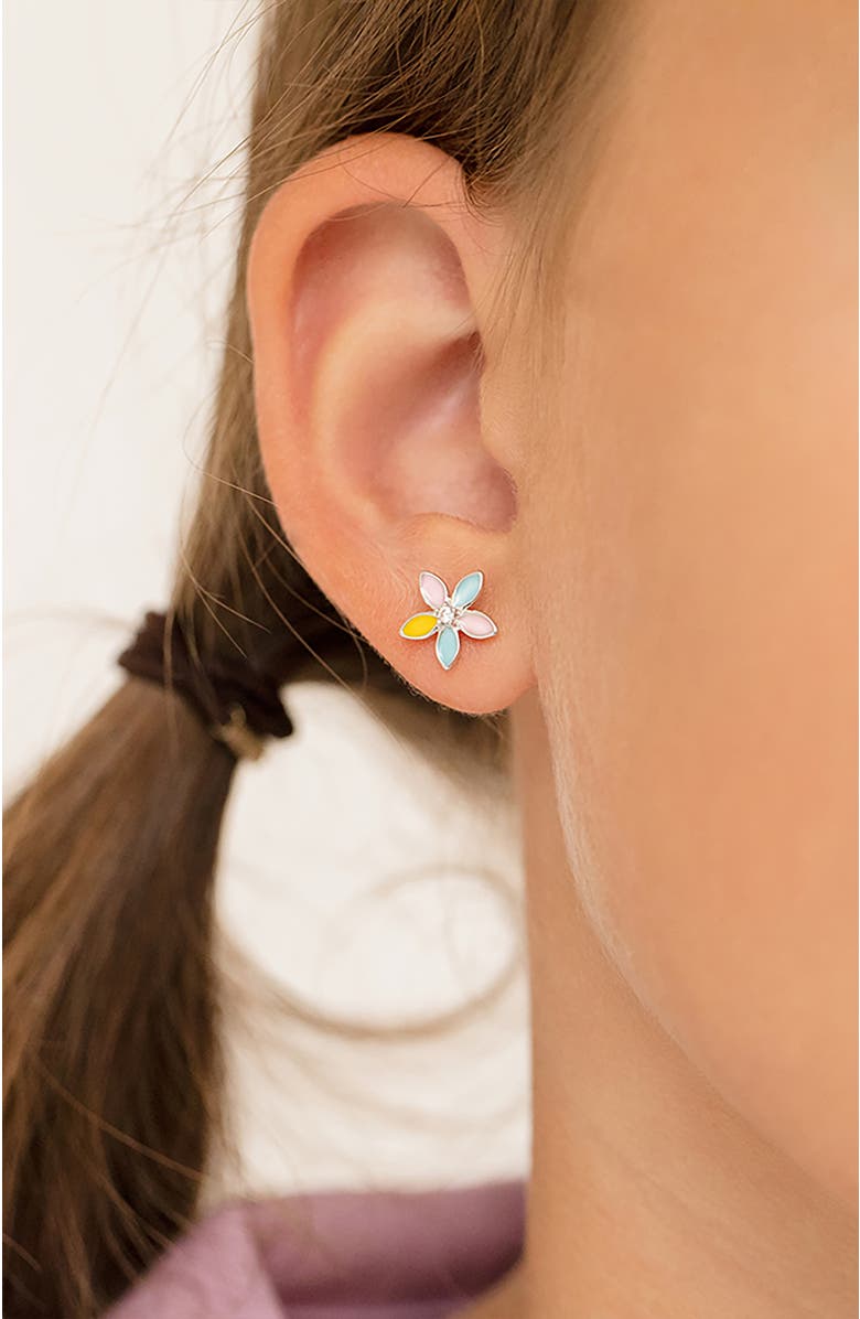 In Season Jewelry Fun Multicolor Summer Flower Earrings, Alternate, color, Yellow