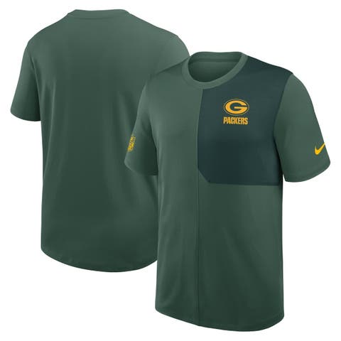 Men's Nike Green Green Bay Packers Sideline UV Performance Coach Shirt