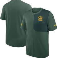 Nike Men's Nike Green Green Bay Packers Sideline UV Performance Coach Shirt