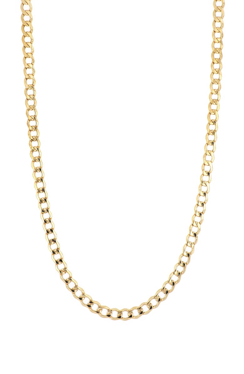 Bony Levy 14K Gold Flat Curved Chain Necklace, Main, color, 