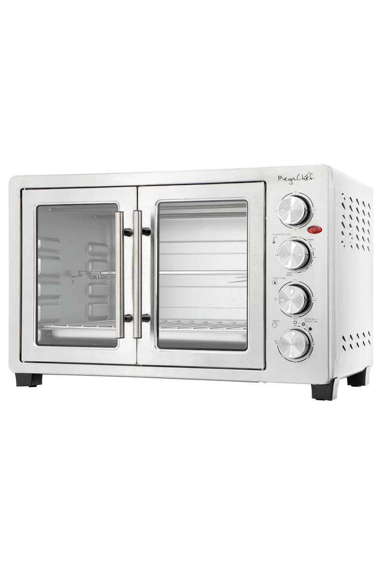 47.6 Quart French Door Rotisserie Counter Top Oven, Alternate, color, Grey