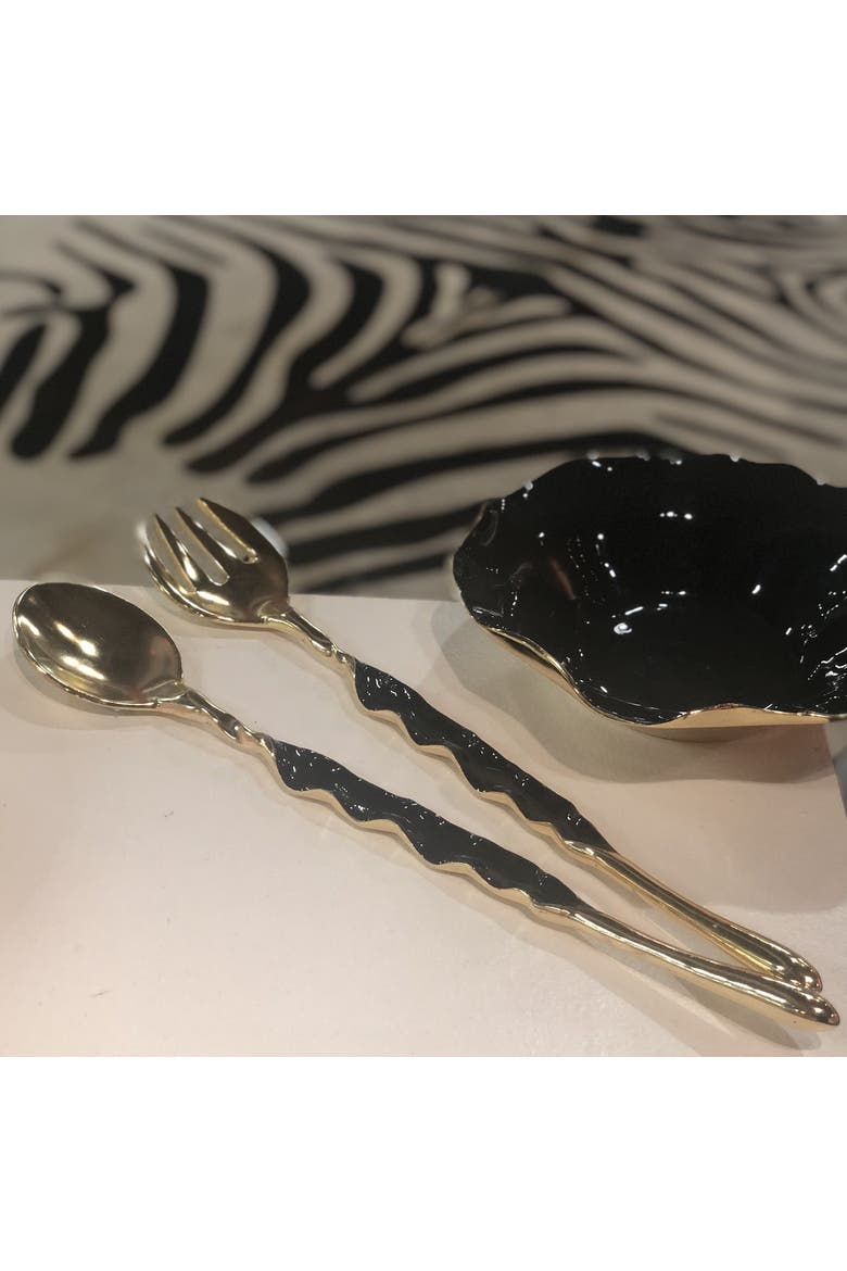 Ruffled Salad Server, Alternate, color, Silver