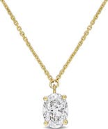 Julianna B. Lab Grown Diamond Oval Solitaire Necklace 14K