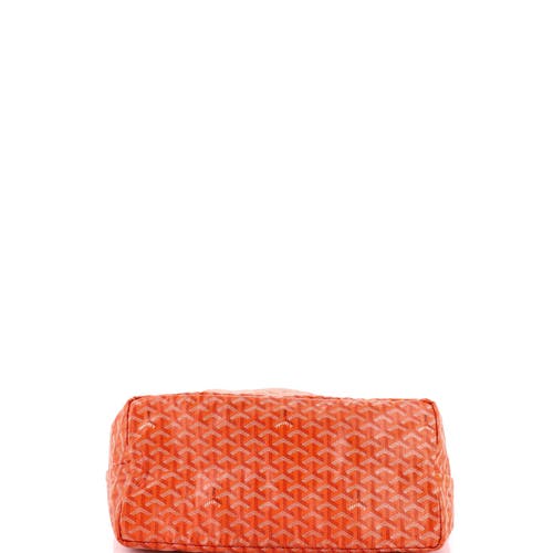 Pre-owned Goyard Goyard Saint Louis Tote Coated Canvas Gm In Orange