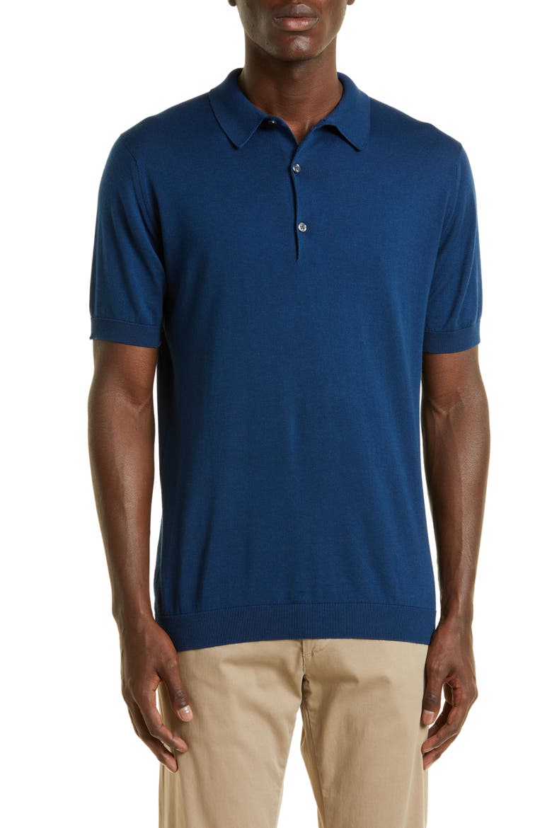Jersey Polo, Main, color, INDIGO