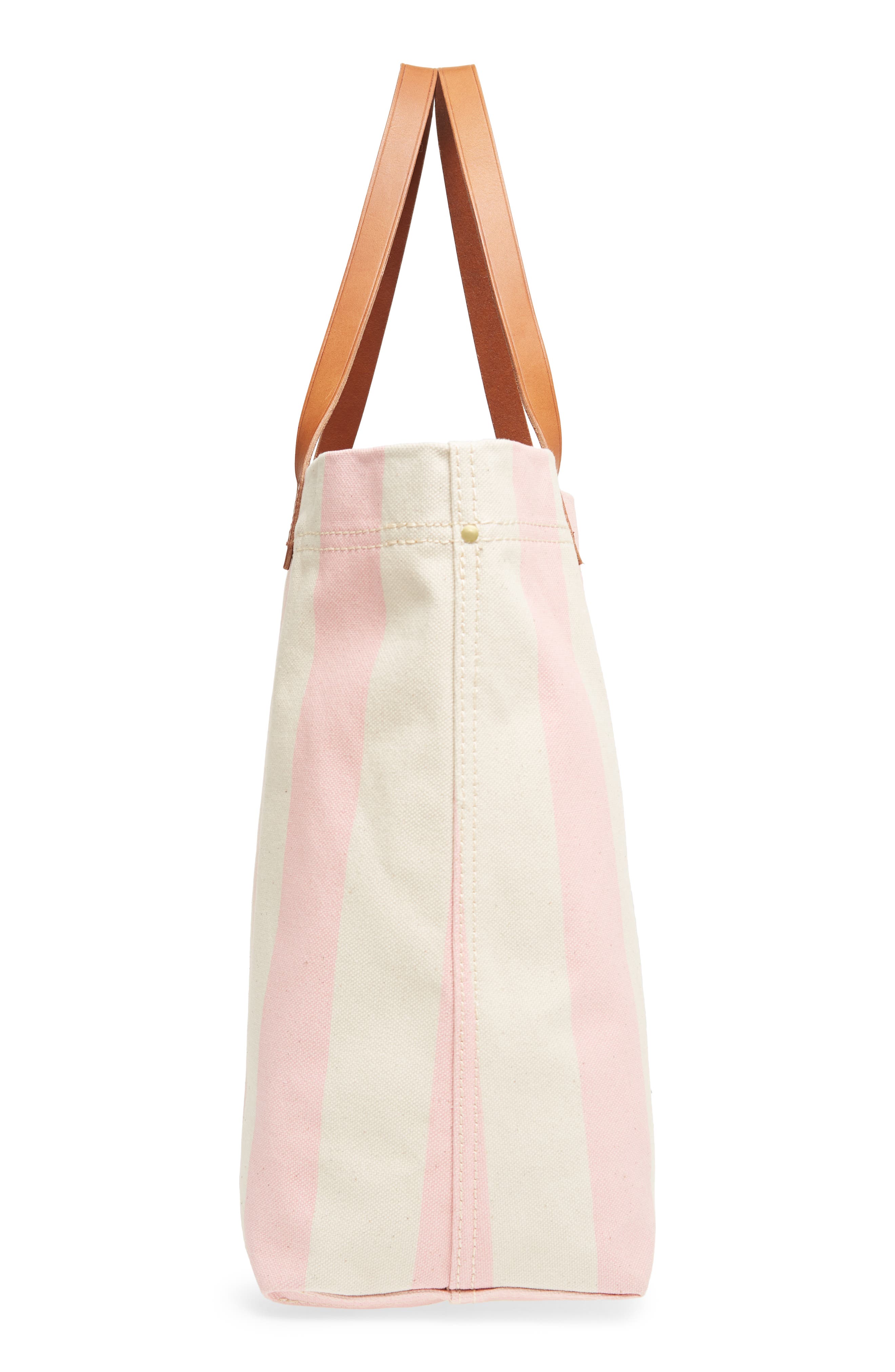 Madewell Stripe Canvas Tote, Alternate, color, 