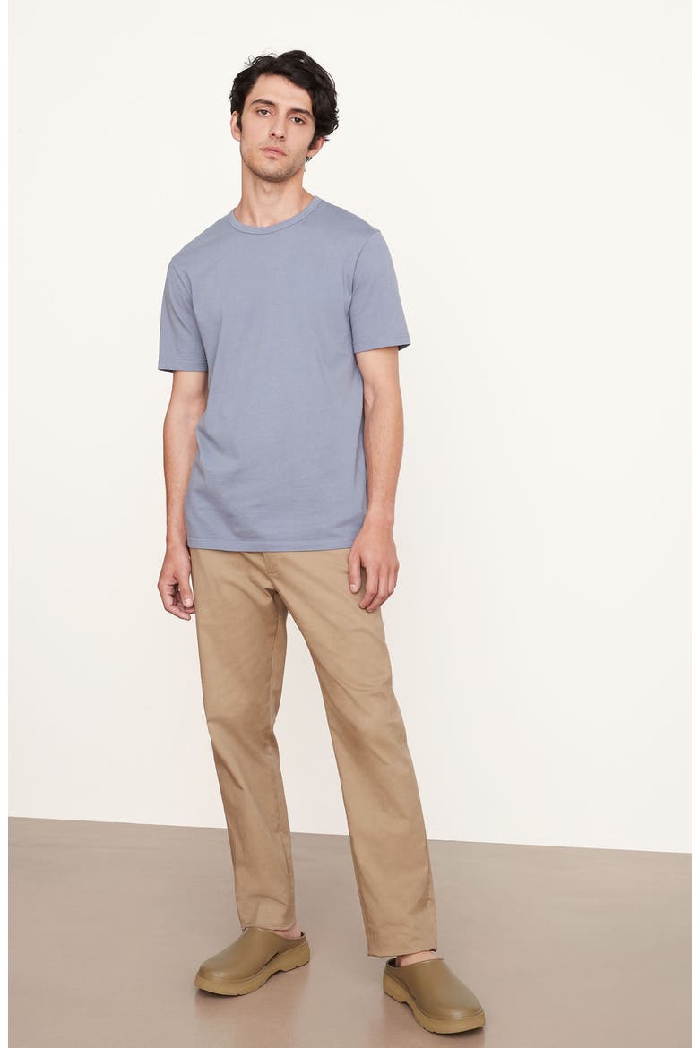 Solid T-Shirt, Alternate, color, PEBBLE BLUE