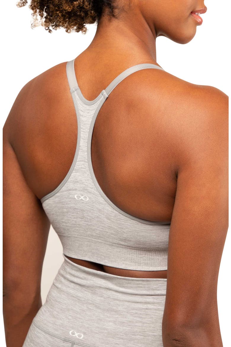 Layla Yoga Racer Back Nursing bra, Alternate, color, GRAPHITE MELANGE