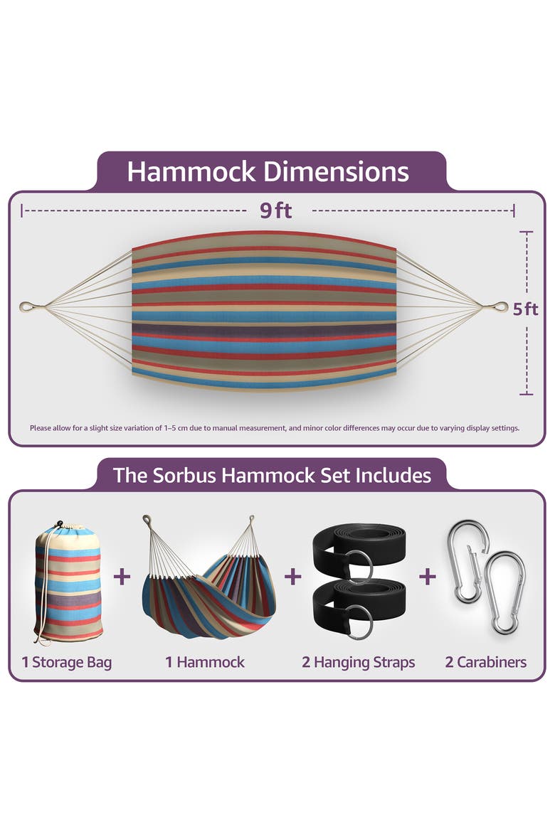 Double Hammock, Alternate, color, MULTI RED