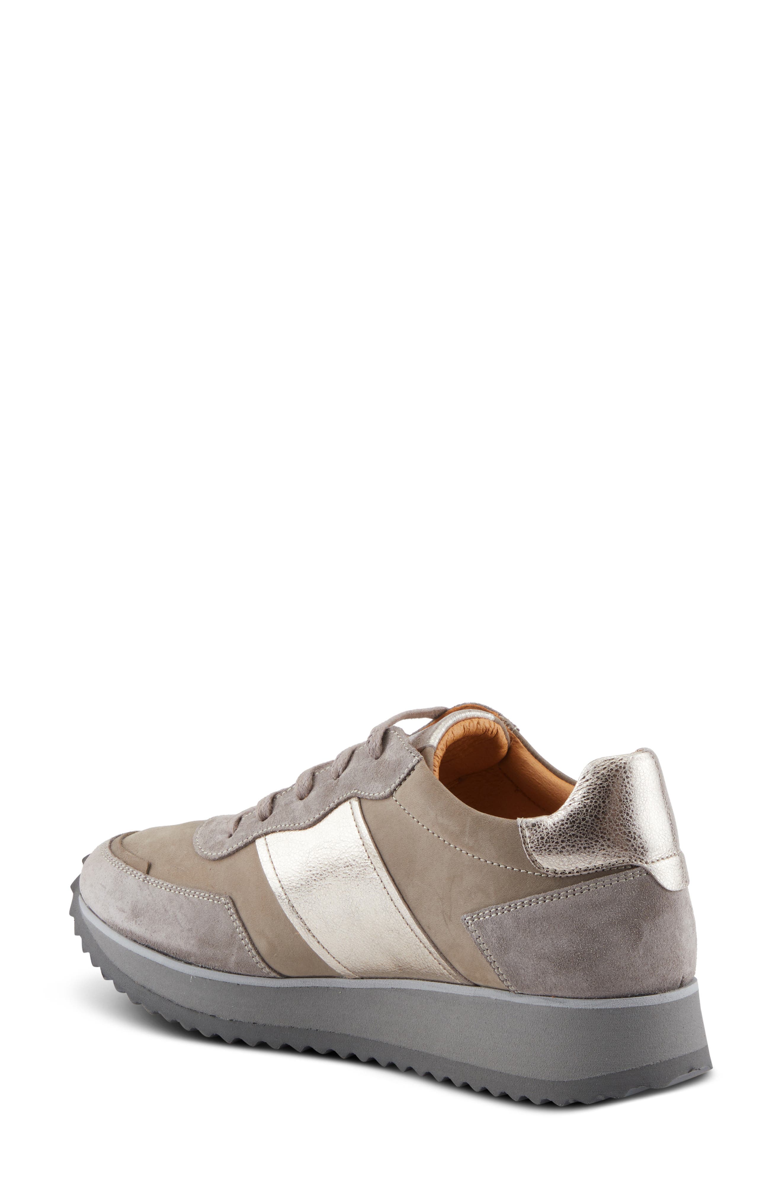 Spring Step Compter Sneaker, Alternate, color, Grey Suede