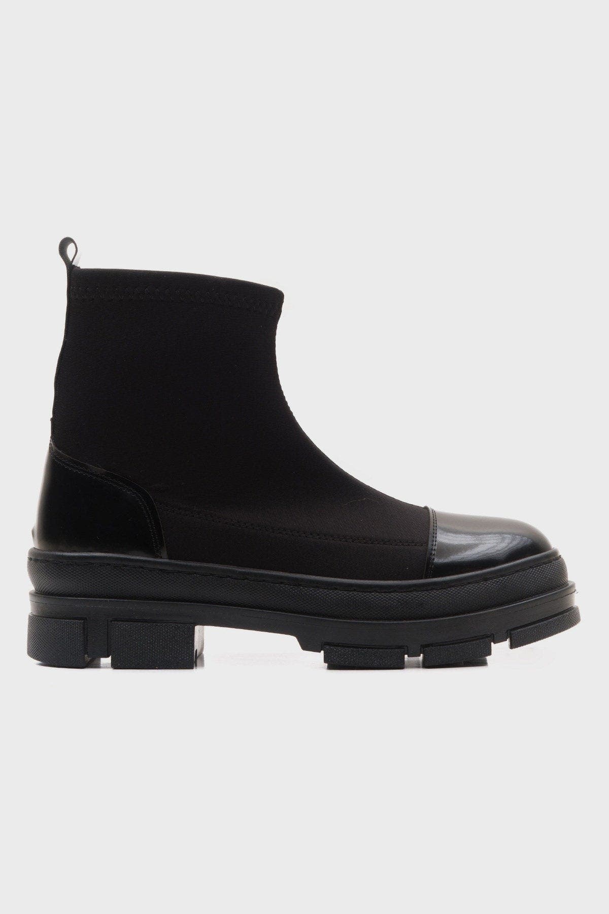 Bendis Scuba Boot, Main, color, Black Faux Leather