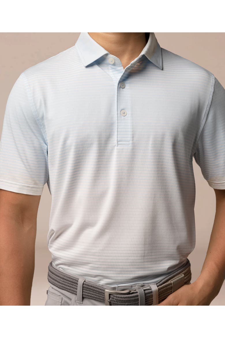 Gradient Stripe Polo, Alternate, color, Horizon/White