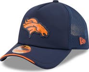New Era Men's New Era Navy Denver Broncos 2026 Sideline Apex 9FORTY Adjustable Trucker Hat
