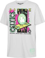 Mitchell & Ness Youth Mitchell & Ness White Boston Celtics Neon Court Shock T-Shirt