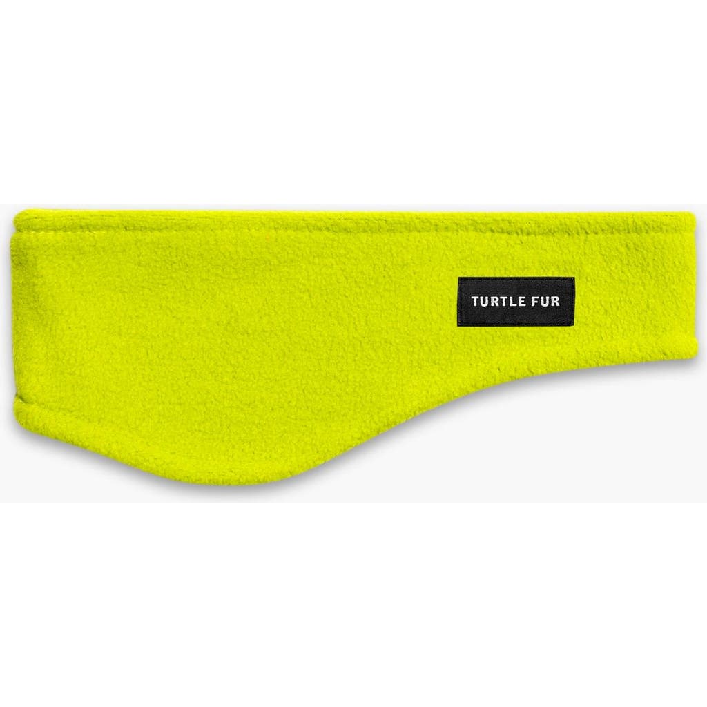 Turtle Fur Bang Band Fleece Headband In Green