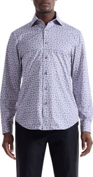 Bugatchi Devon OoohCotton® Paisley Button-Up Shirt