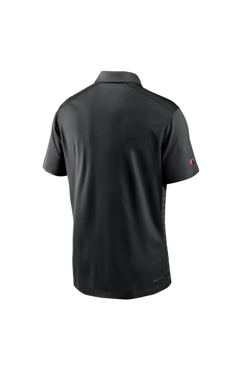 Nike Men's Nike Black Miami Marlins 2025 City Connect Authentic Collection Victory Performance Polo, Alternate, color, Black