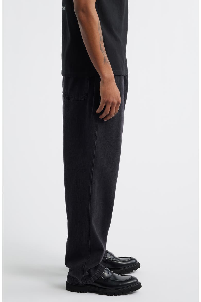Easy Elastic Waist Jeans, Alternate, color, WASHED BLACK