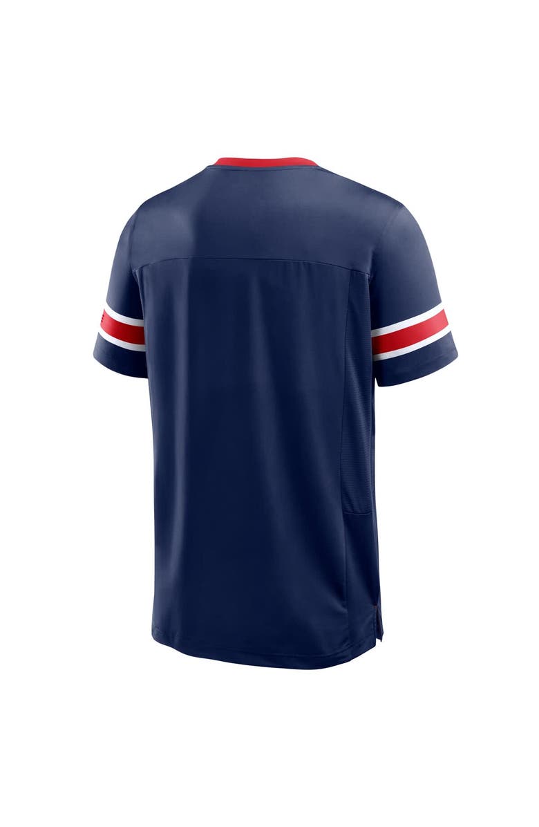 FANATICS Men's Fanatics Navy New England Patriots Hometown Premium Hashmark V-Neck T-Shirt, Alternate, color, Navy