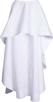 Stella McCartney Cotton Poplin High-Low Skirt
