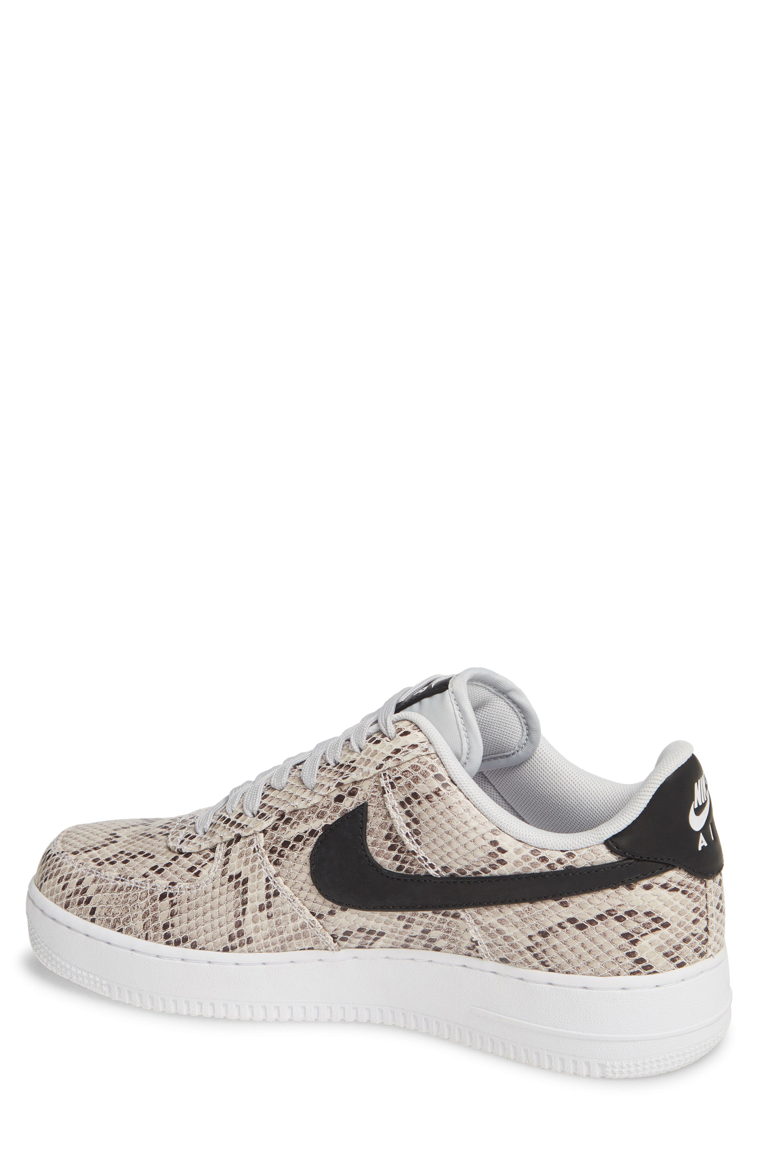 Air Force 1 '07 Premium Sneaker, Alternate, color, WHITE/ BLACK/ PURE PLATINUM