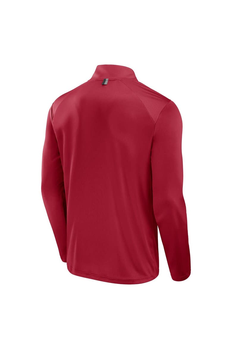 Men's Fanatics Scarlet San Francisco 49ers Defender Long Sleeve Quarter-Zip Jacket, Alternate, color, Scarlet