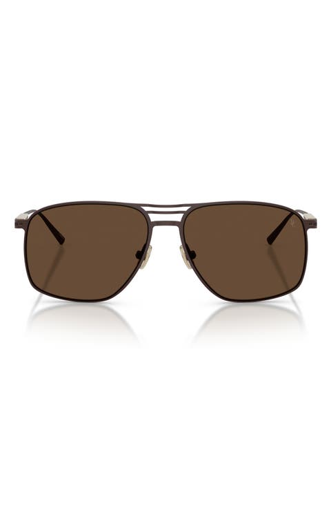 56mm Rectangular Sunglasses