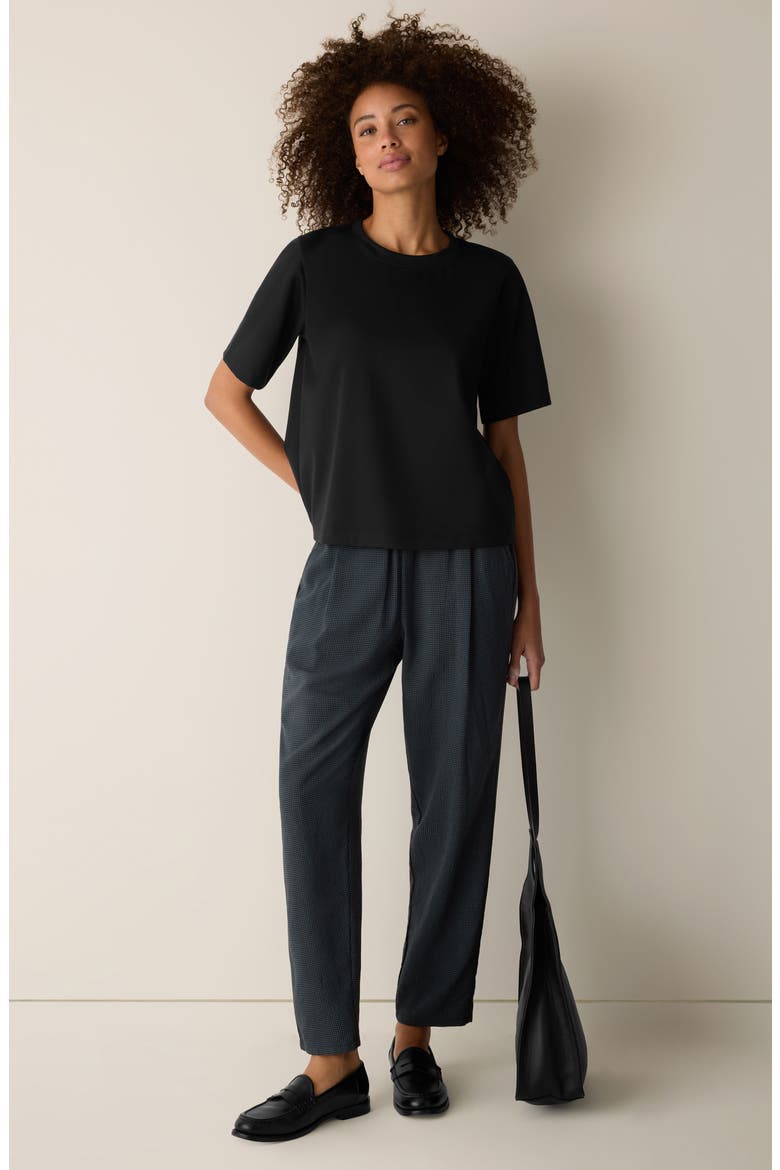 Check Tapered Ankle Pants, Alternate, color, EUCLY