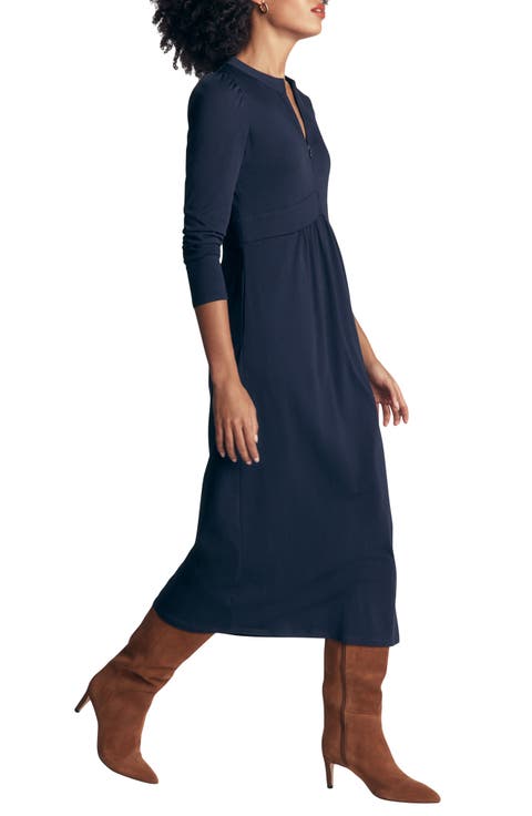 Hope Zip Detail Jersey Midi Dress
