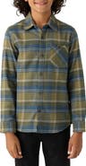O'Neill Kids' Redmond Plaid Flannel Button-Up Shirt
