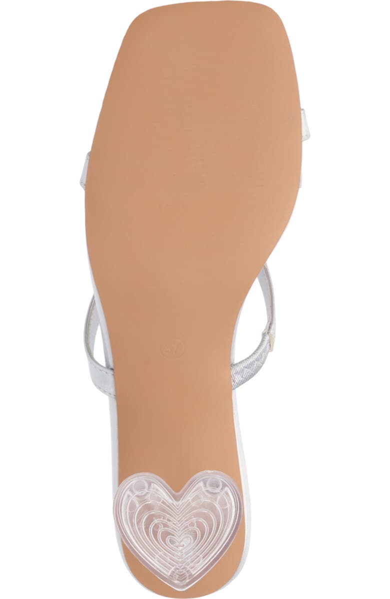 OLIVIA MILLER Lovely Clear Heel Sandal, Alternate, color,