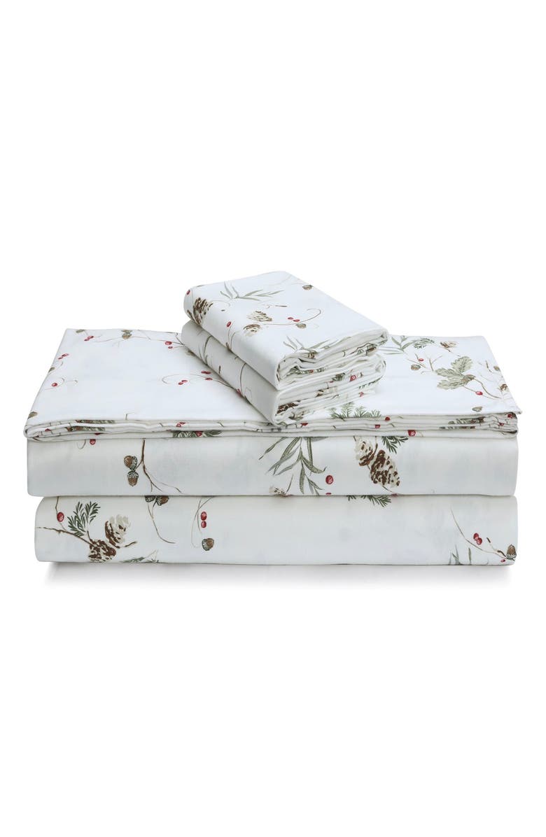 AZORES HOME Cotton Flannel Sheet Set, Main, color, Harmony