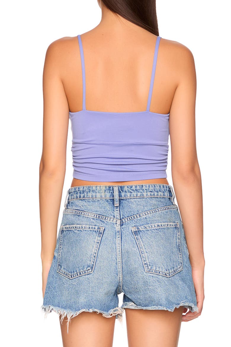 Ruched Crop Camisole, Alternate, color, BLUE VELVET