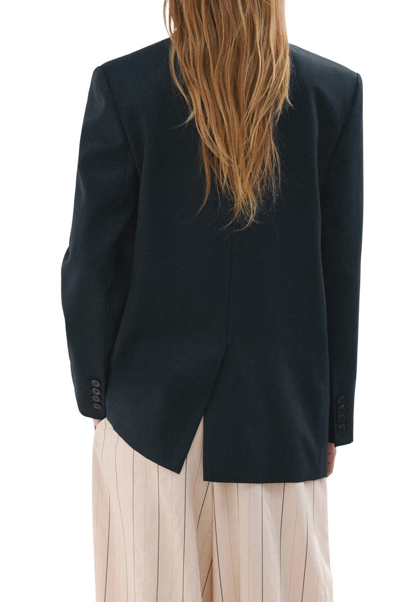 Notch Lapel Blazer, Alternate, color, NAVY