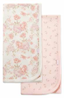 2-Pack Floral Receiving Blankets