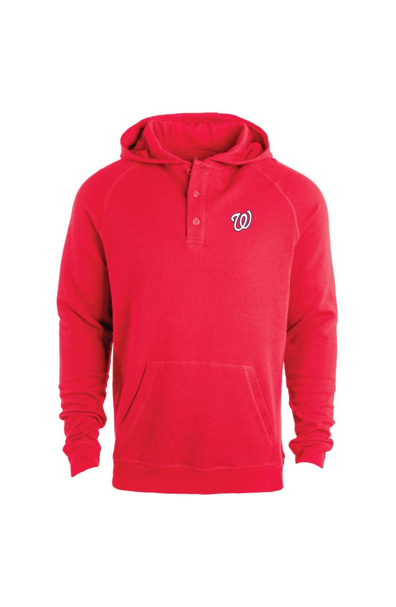 DUNBROOKE Men's Dunbrooke Red Washington Nationals Montana Lightweight Raglan Pullover Hoodie, Main, color, Red