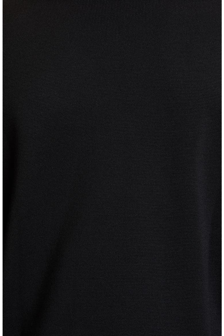 Quilted Down & Knit Cardigan, Alternate, color, BLACK