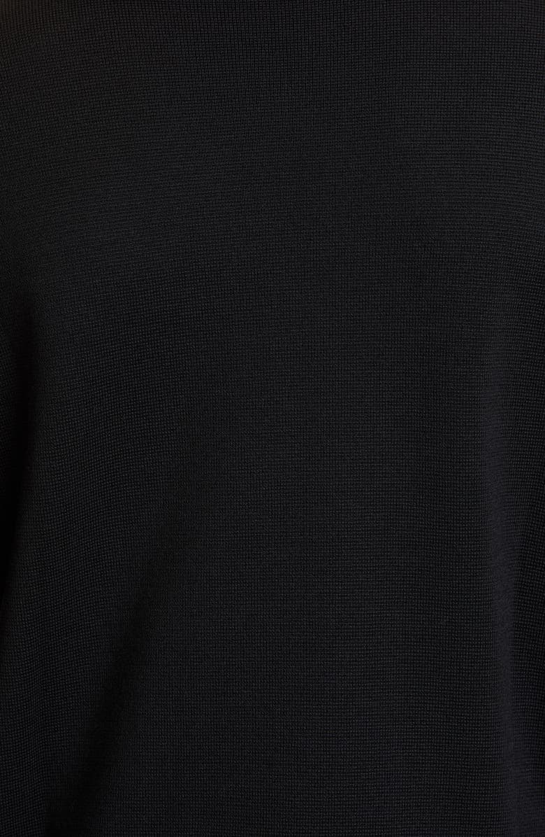 Moncler Quilted Down & Knit Cardigan, Alternate, color, 