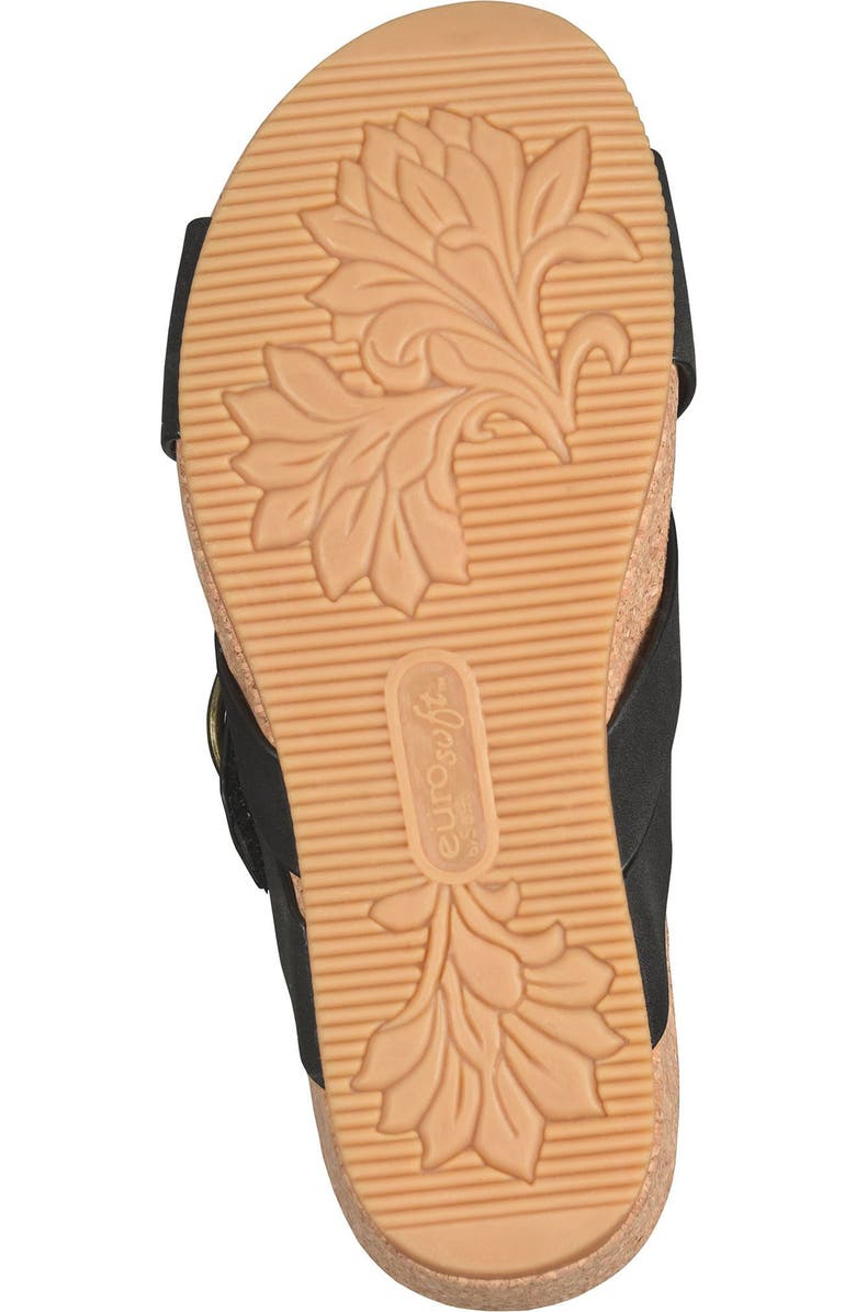 EUROSOFT Grainger Wedge Slide Sandal, Alternate, color, Black