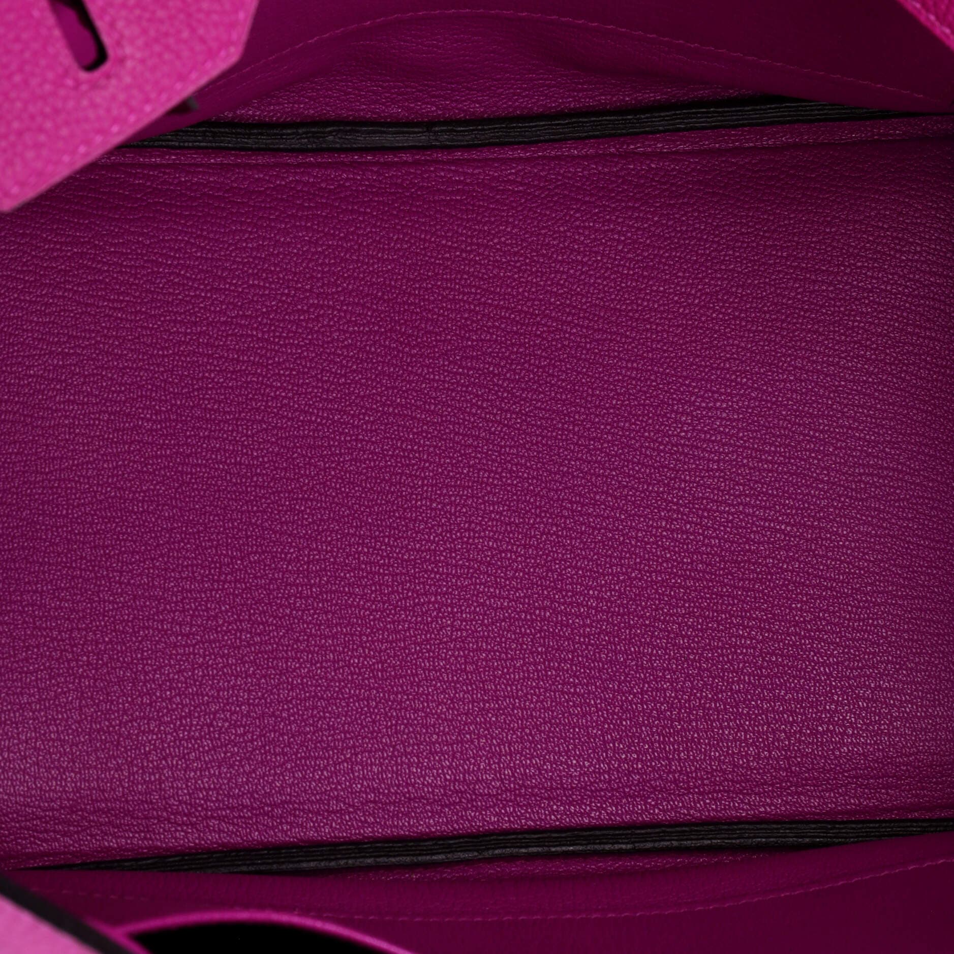 Pre-Owned Hermes Birkin Handbag Pink Togo with Palladium Hardware 30, Alternate, color, Rose Pourpre